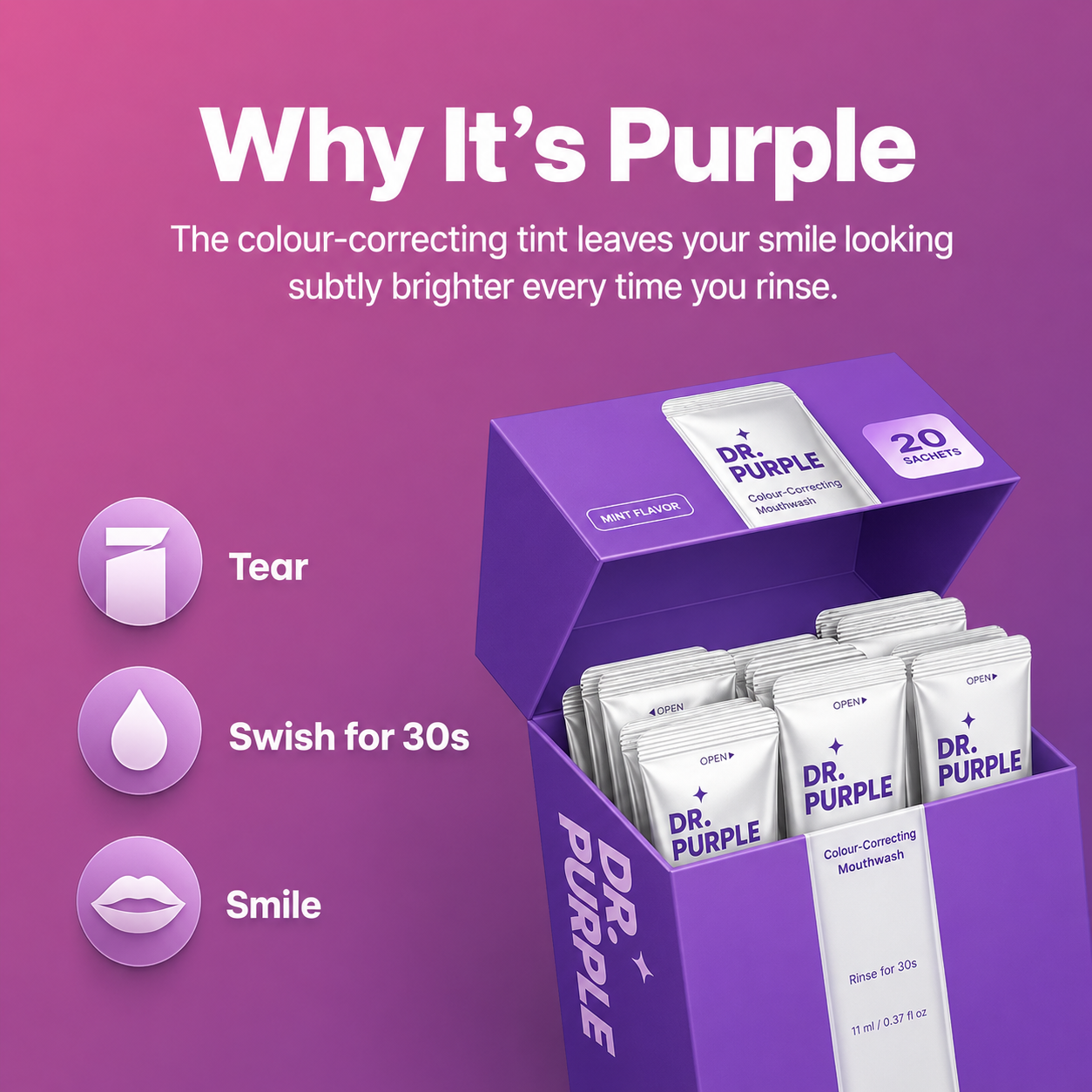 Dr. Purple 30-Second Brightening Rinse